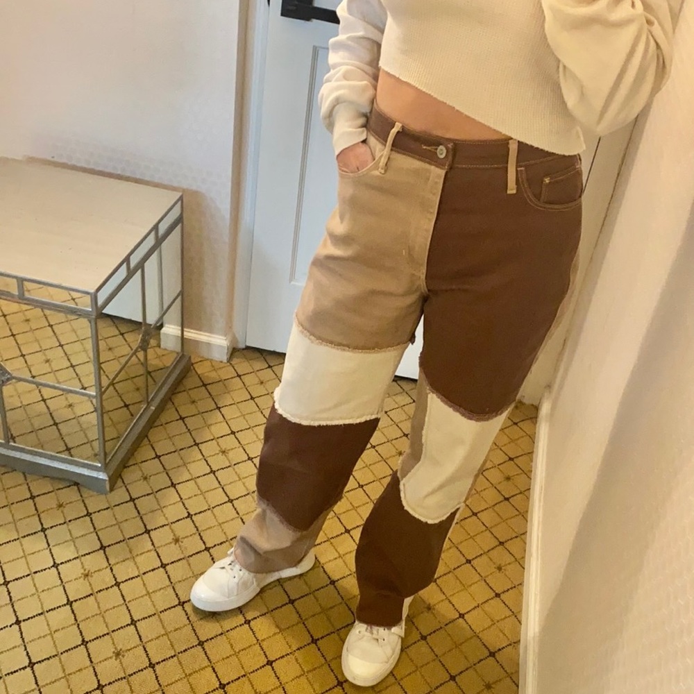 Hollister multi tan jeans size 27